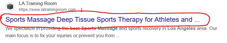 Massage Therapy SEO